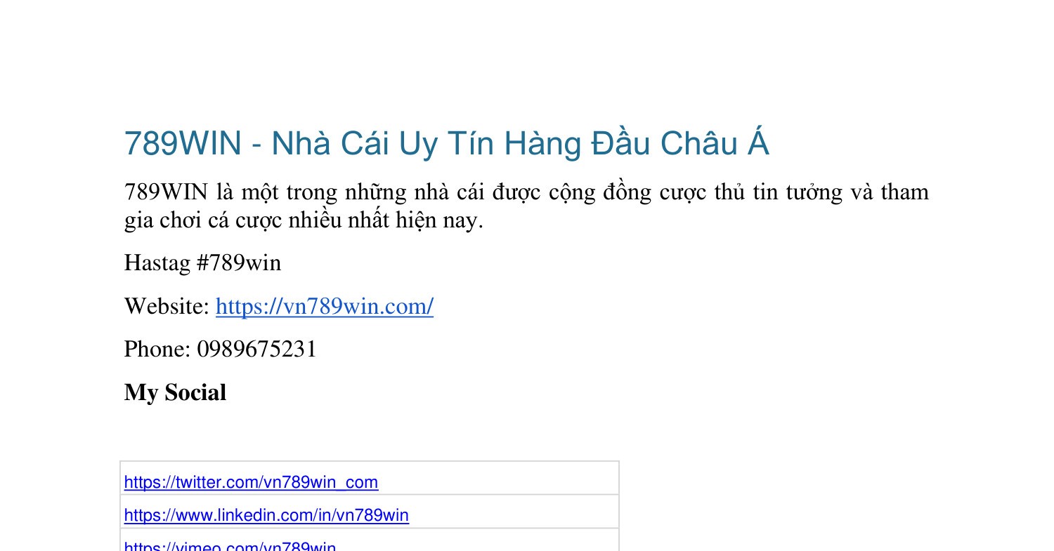 Khám phá Thế giới Cá Cược Trực Tuyến thuộc 789win căn nhà cái - Nhận định Chi Tiết & Kinh Nghiệm Thực Tế